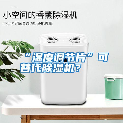“濕度調節片”可替代除濕機？