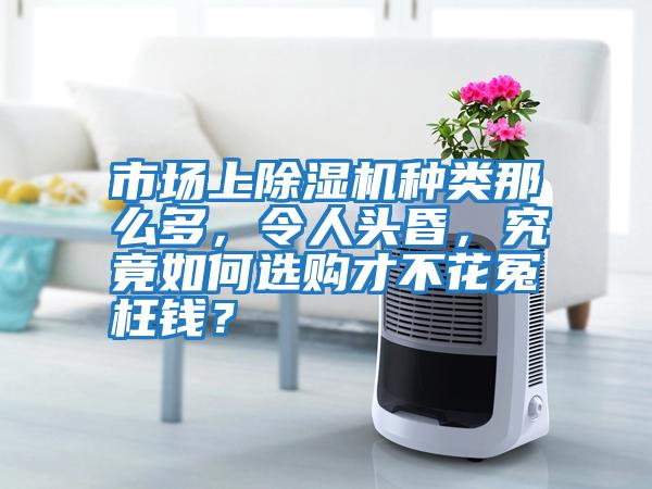 市場上除濕機種類那么多，令人頭昏，究竟如何選購才不花冤枉錢？