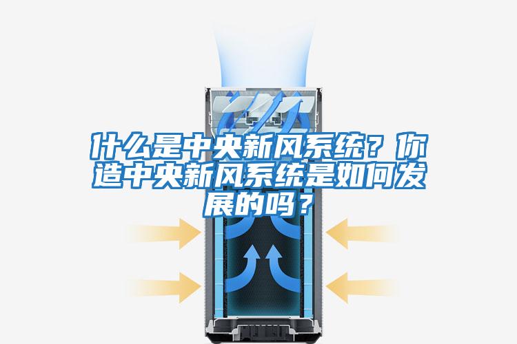 什么是中央新風系統？你造中央新風系統是如何發展的嗎？