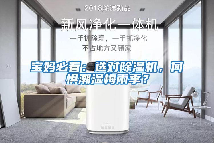 寶媽必看：選對(duì)除濕機(jī)，何懼潮濕梅雨季？