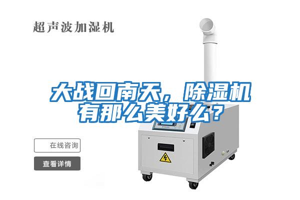 大戰(zhàn)回南天，除濕機有那么美好么？