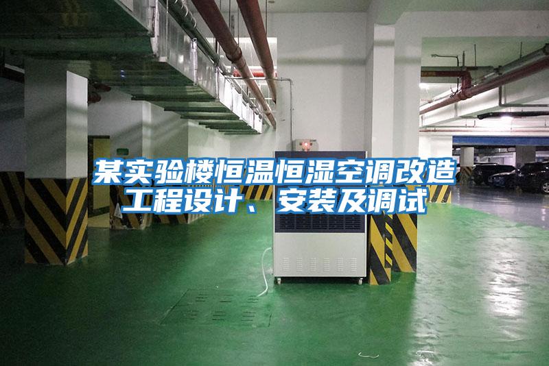 某實(shí)驗(yàn)樓恒溫恒濕空調(diào)改造工程設(shè)計、安裝及調(diào)試