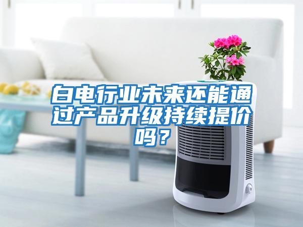 白電行業未來還能通過產品升級持續提價嗎？
