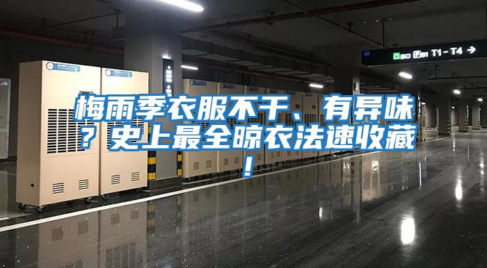 梅雨季衣服不干、有異味？史上最全晾衣法速收藏！
