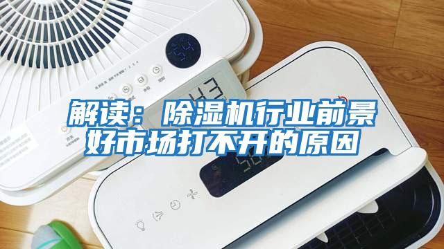 解讀：除濕機(jī)行業(yè)前景好市場(chǎng)打不開(kāi)的原因