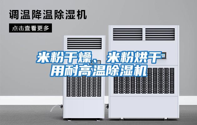米粉干燥、米粉烘干用耐高溫除濕機