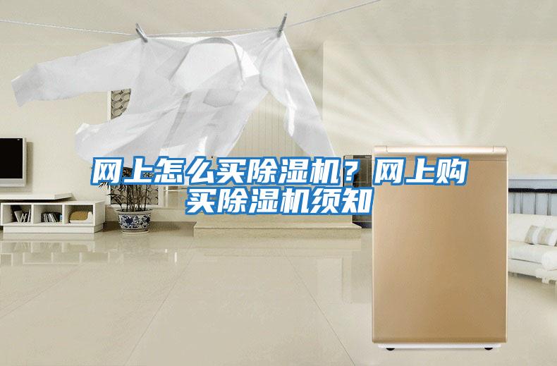 網上怎么買除濕機？網上購買除濕機須知