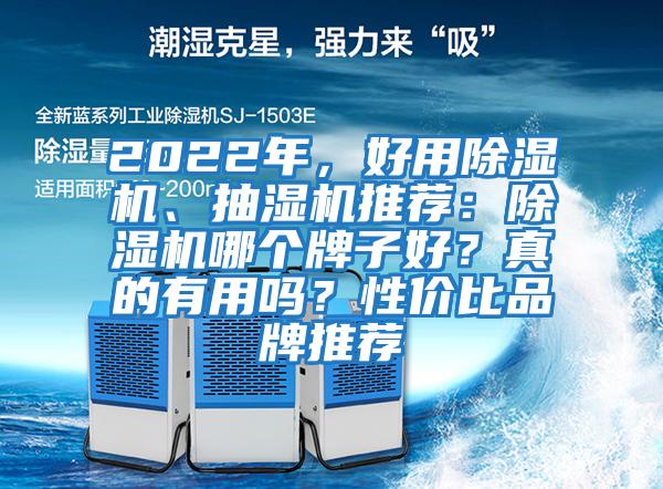 2022年，好用除濕機、抽濕機推薦：除濕機哪個牌子好？真的有用嗎？性價比品牌推薦