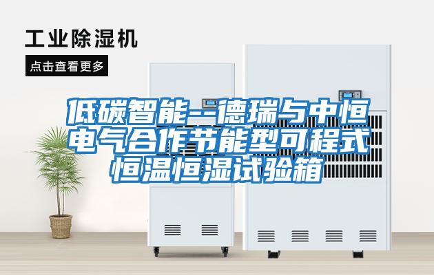 低碳智能--德瑞與中恒電氣合作節(jié)能型可程式恒溫恒濕試驗(yàn)箱