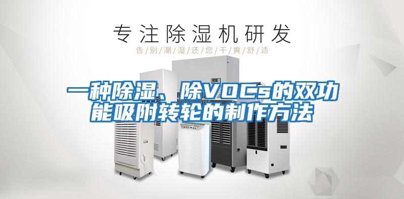 一種除濕、除VOCs的雙功能吸附轉(zhuǎn)輪的制作方法