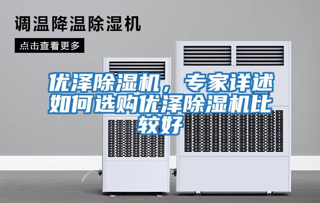 優(yōu)澤除濕機(jī)，專家詳述如何選購優(yōu)澤除濕機(jī)比較好