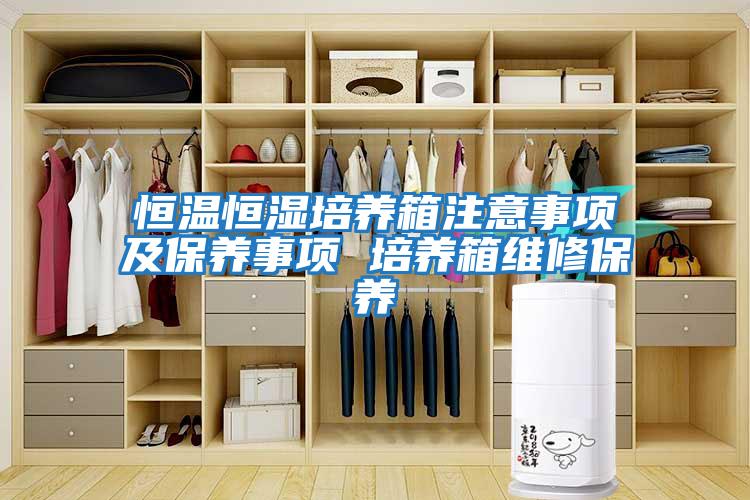 恒溫恒濕培養(yǎng)箱注意事項(xiàng)及保養(yǎng)事項(xiàng) 培養(yǎng)箱維修保養(yǎng)
