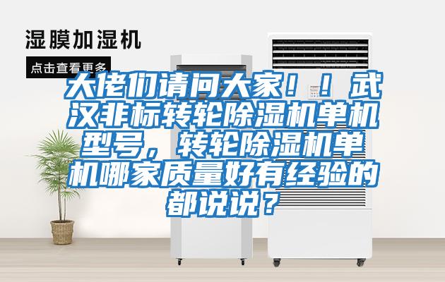 大佬們請問大家！！武漢非標轉輪除濕機單機型號，轉輪除濕機單機哪家質量好有經驗的都說說？