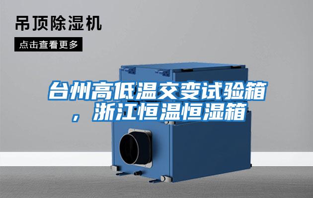 臺(tái)州高低溫交變?cè)囼?yàn)箱，浙江恒溫恒濕箱