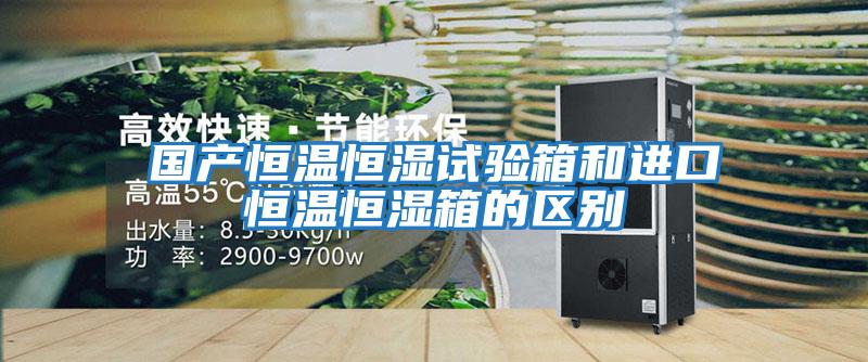 國產(chǎn)恒溫恒濕試驗箱和進(jìn)口恒溫恒濕箱的區(qū)別