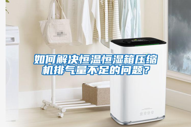 如何解決恒溫恒濕箱壓縮機排氣量不足的問題？