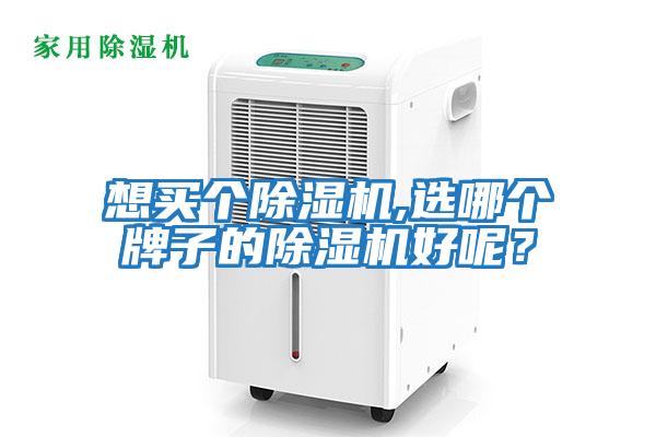 想買個除濕機,選哪個牌子的除濕機好呢？