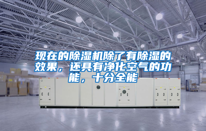 現在的除濕機除了有除濕的效果，還具有凈化空氣的功能，十分全能