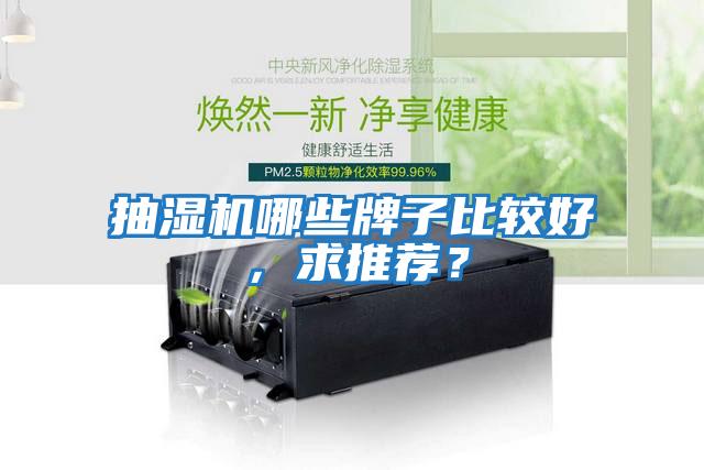 抽濕機(jī)哪些牌子比較好，求推薦？