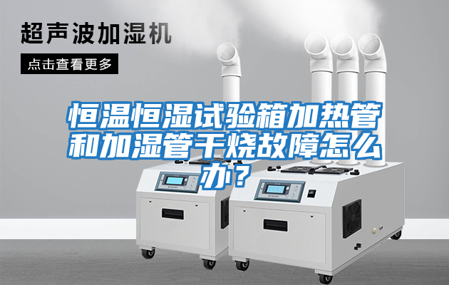 恒溫恒濕試驗箱加熱管和加濕管干燒故障怎么辦？