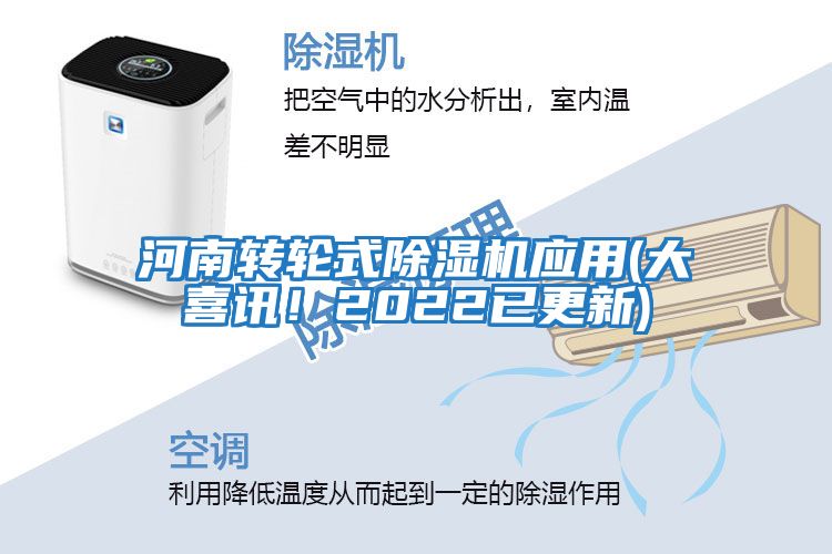 河南轉(zhuǎn)輪式除濕機應(yīng)用(大喜訊！2022已更新)