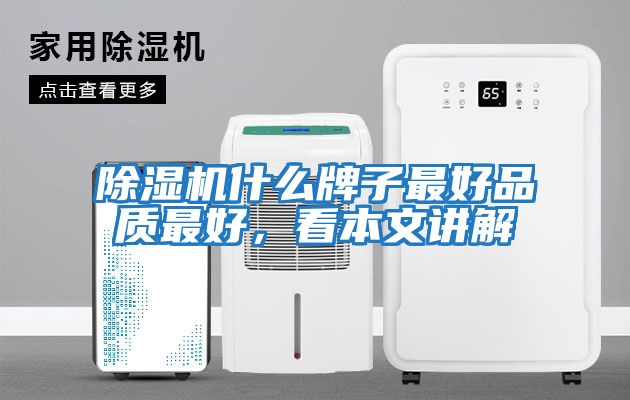 除濕機(jī)什么牌子最好品質(zhì)最好，看本文講解