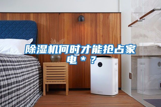 除濕機何時才能搶占家電＊？