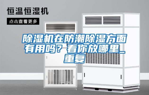 除濕機在防潮除濕方面有用嗎？看你放哪里_重復