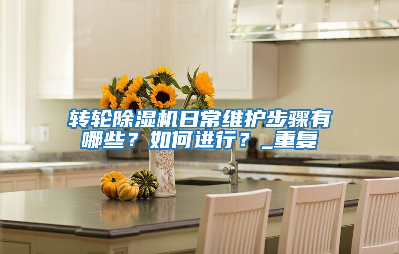 轉輪除濕機日常維護步驟有哪些？如何進行？_重復