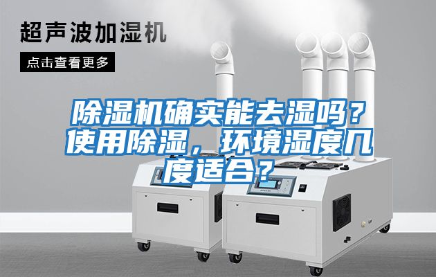 除濕機確實能去濕嗎？使用除濕，環境濕度幾度適合？
