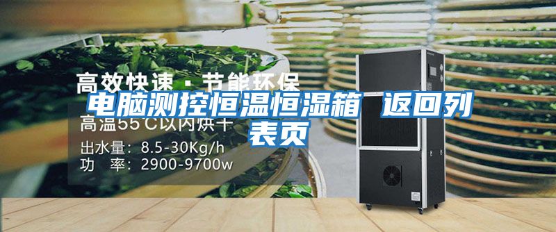 電腦測(cè)控恒溫恒濕箱 返回列表頁(yè)
