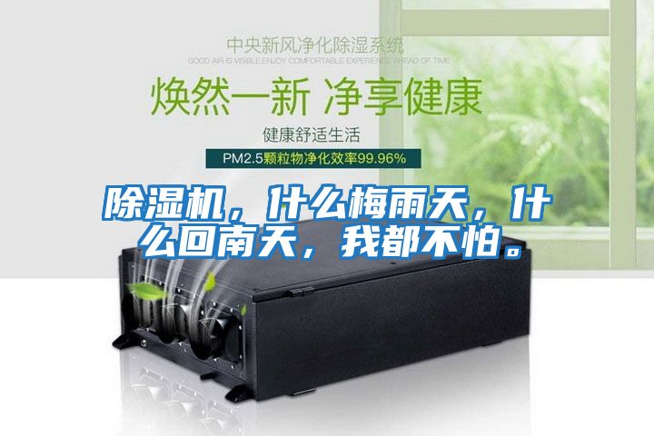 除濕機，什么梅雨天，什么回南天，我都不怕。